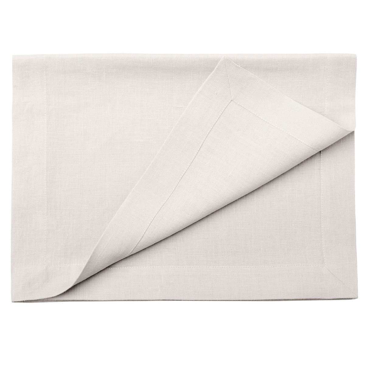 Linen table runner Cloud white