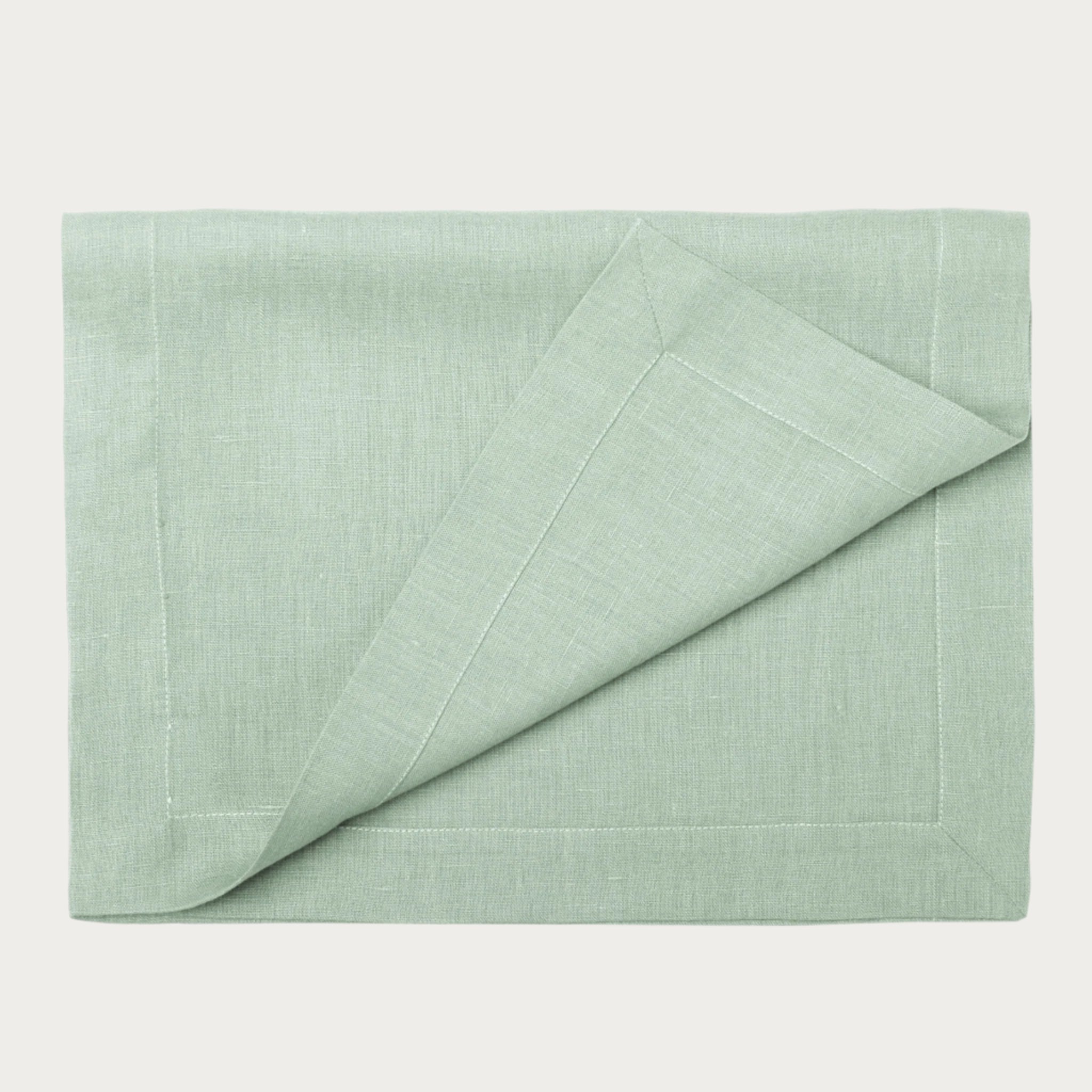 Linen table runner Spice mint