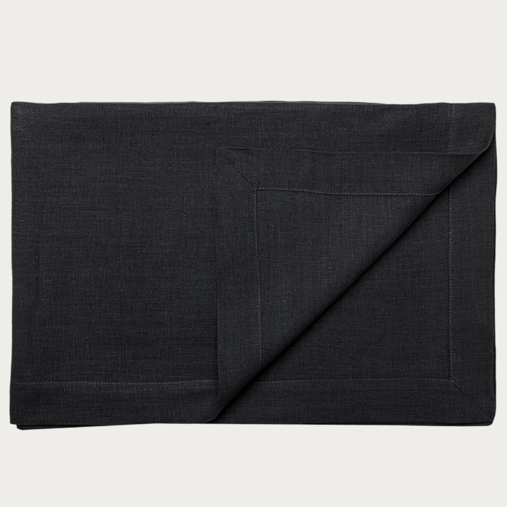 Linen tablecloth Black