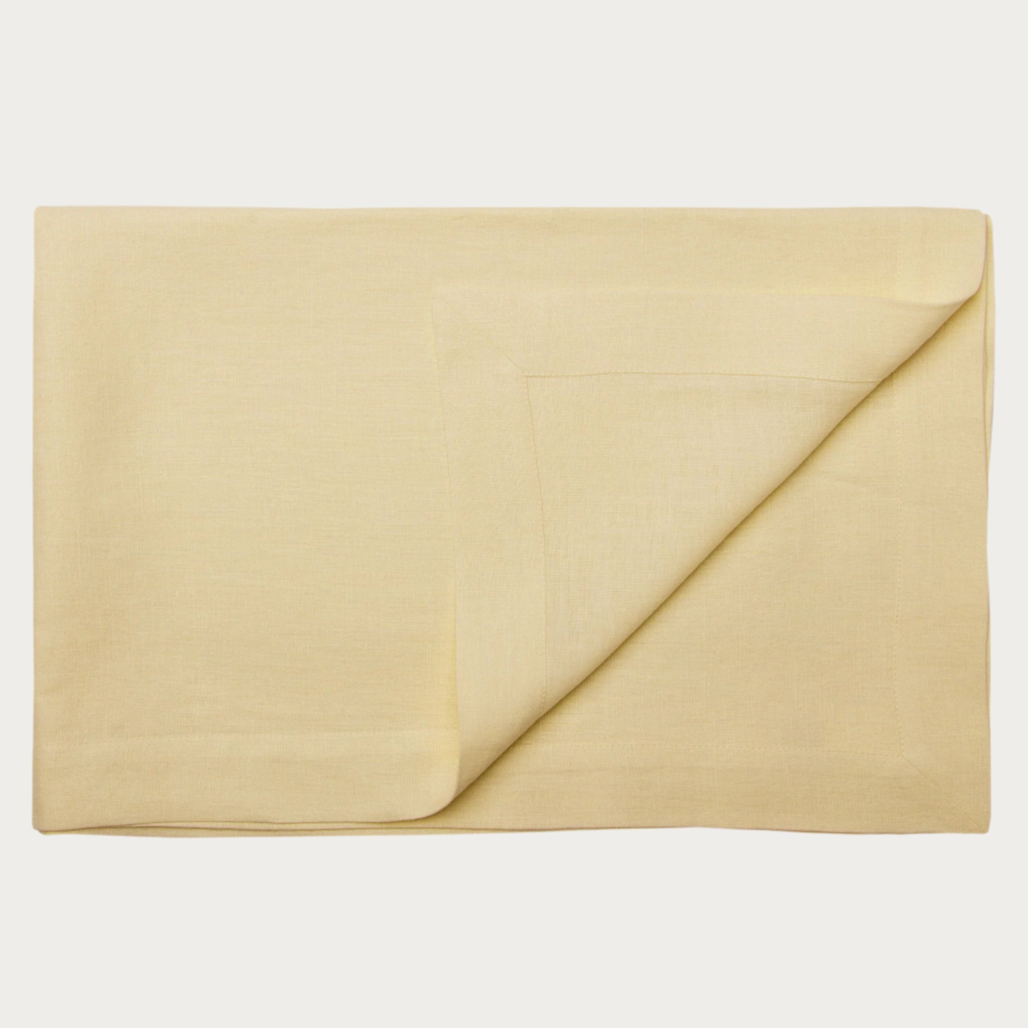 Linen tablecloth Butter yellow