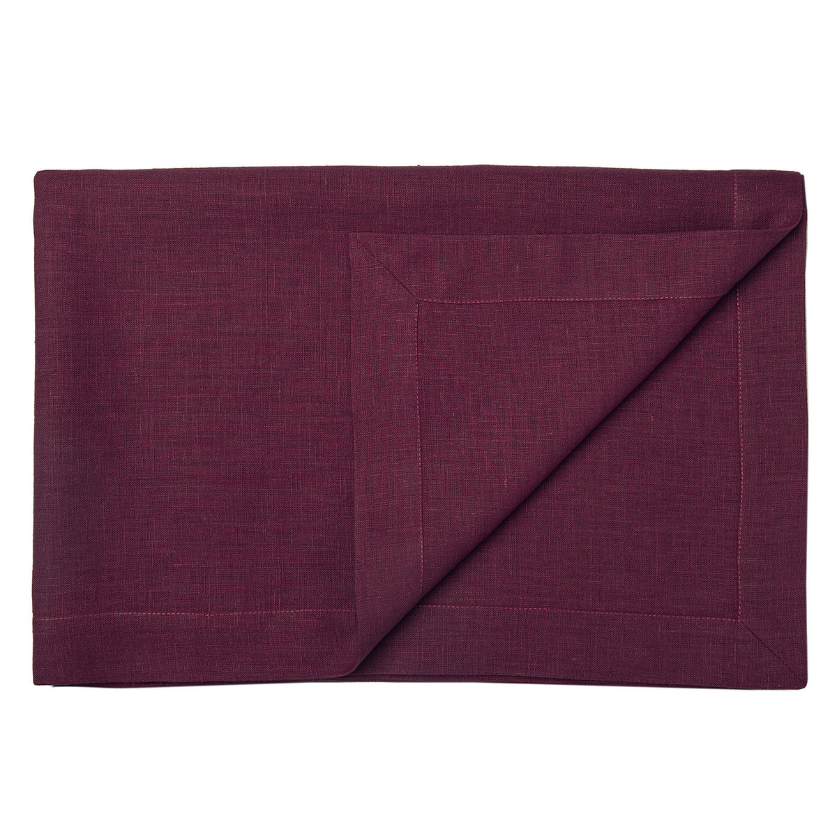 Linen tablecloth Deep burgundy