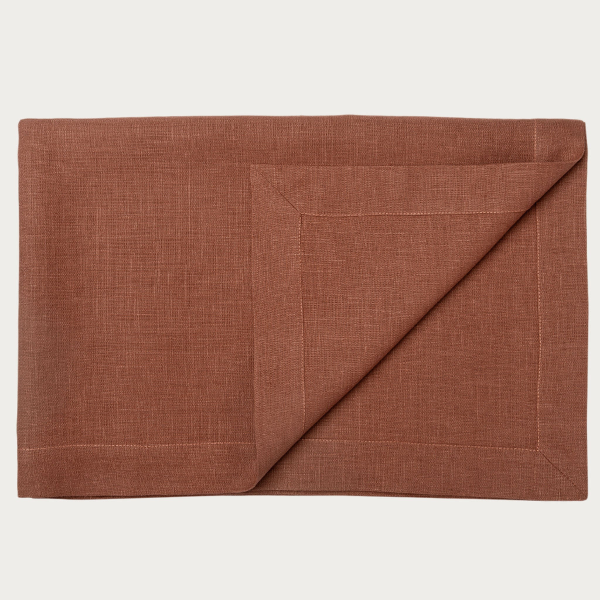 Linen tablecloth Deep mocha