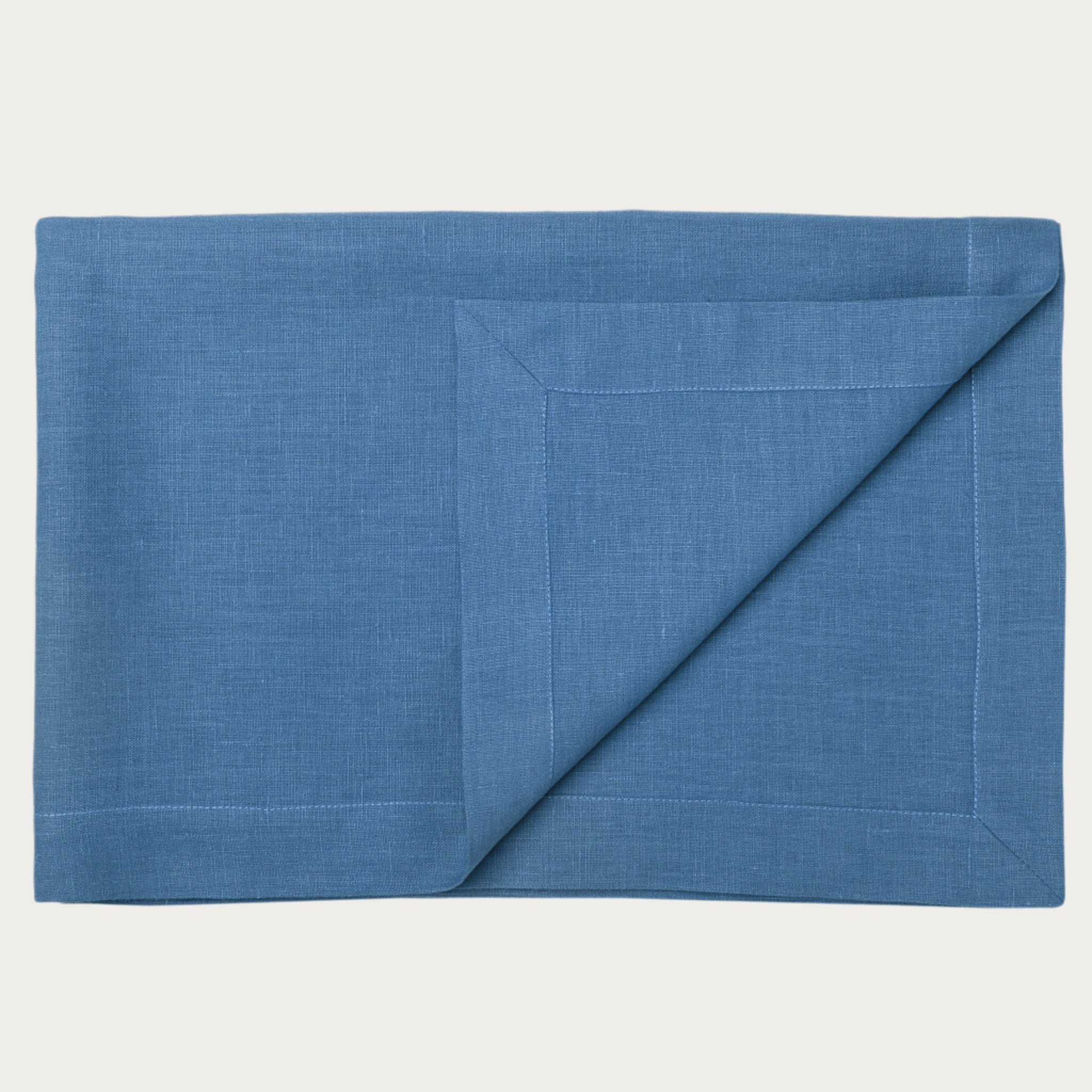 Linen tablecloth Marine blue