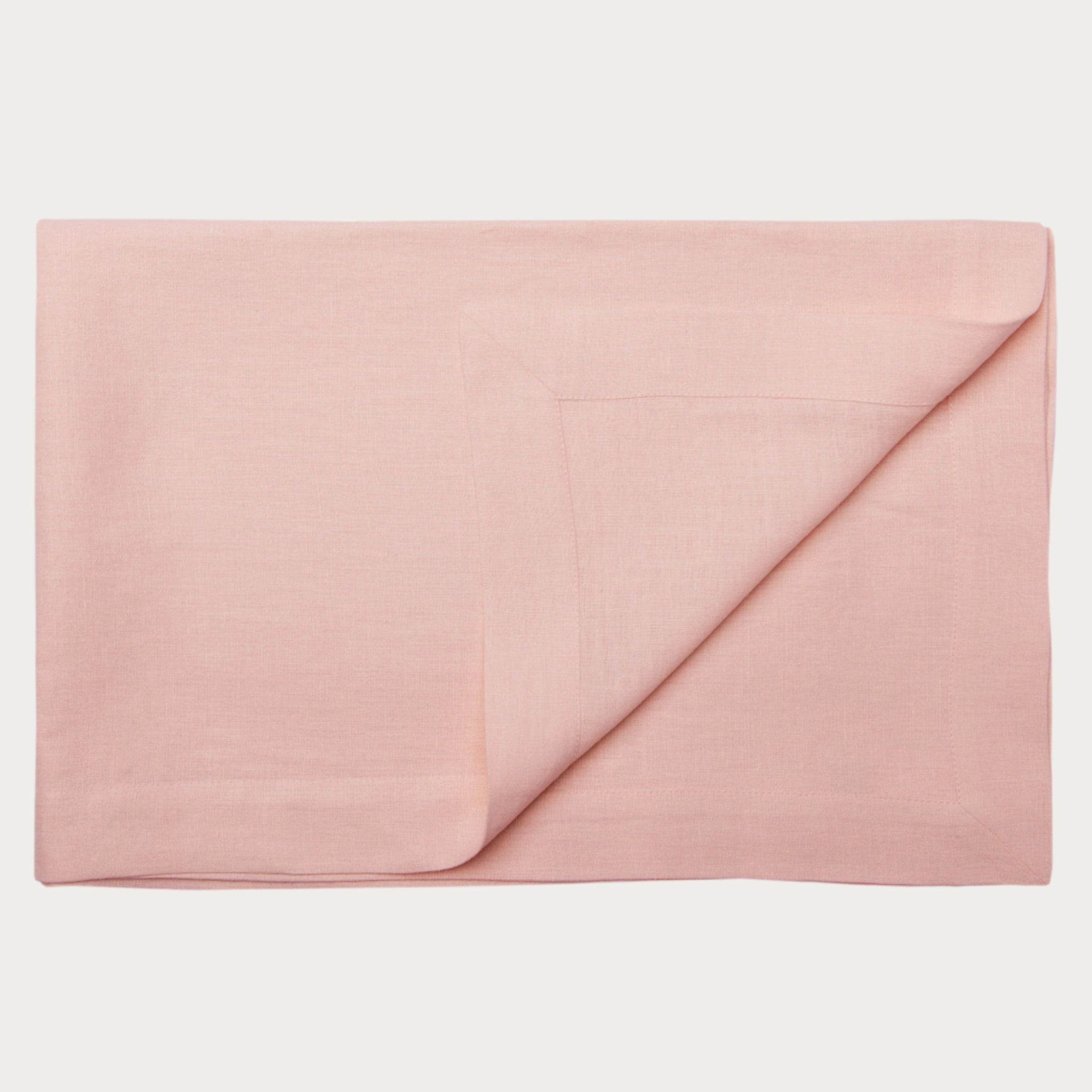 Linen tablecloth Pale peach