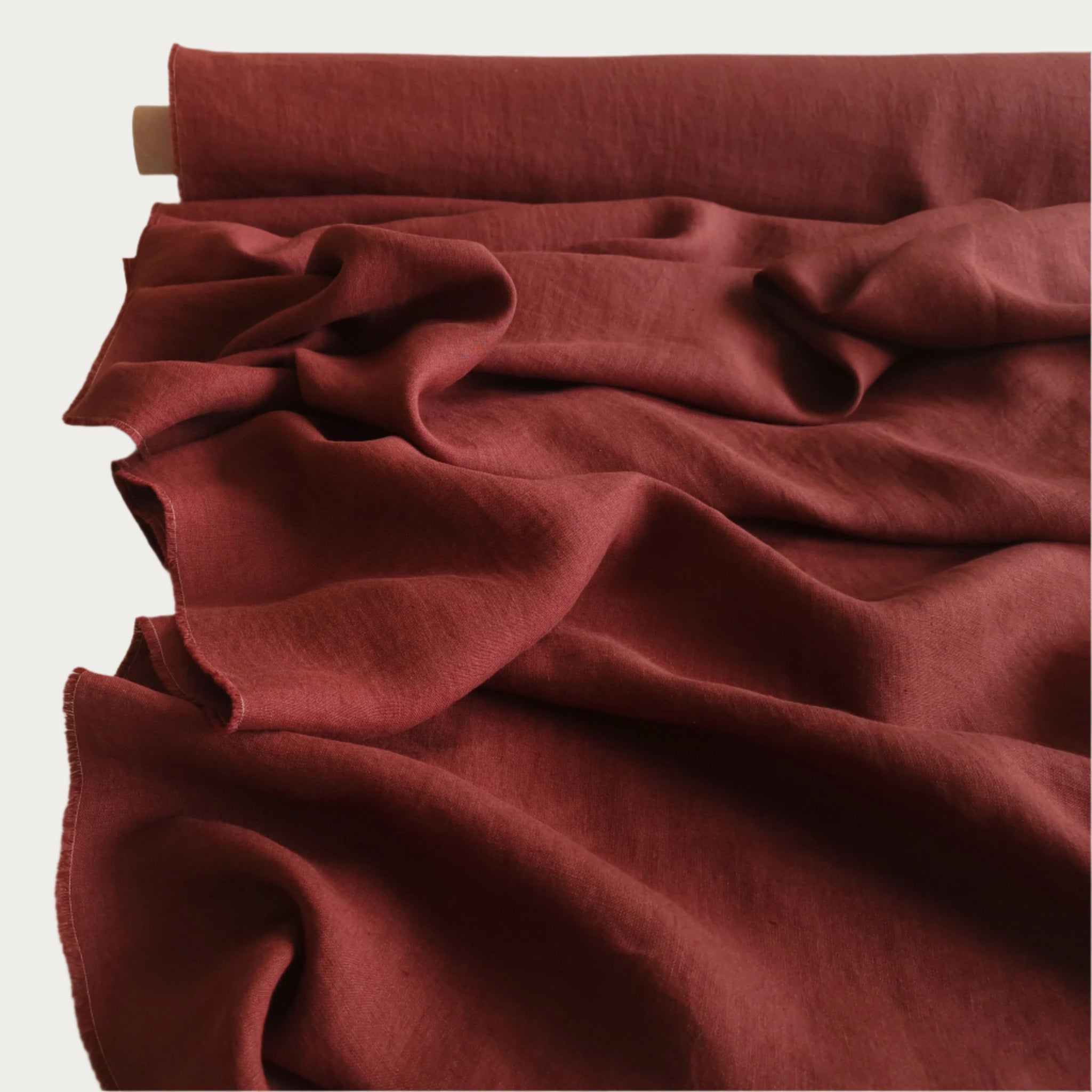 Linen fabric Wine